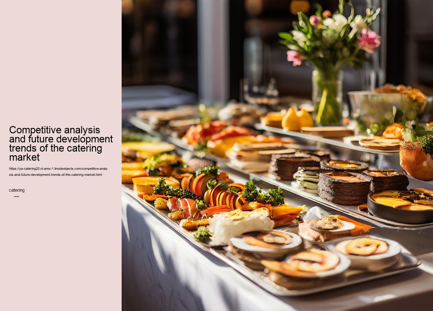 Competitive analysis and future development trends of the catering market